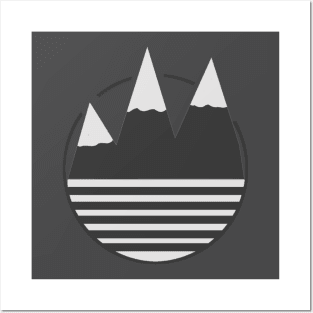 Mountain minimalistic design Posters and Art